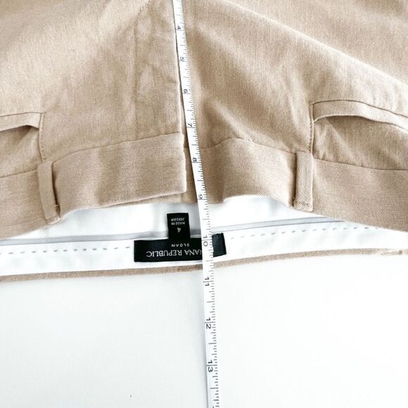 Banana Republic Womens Casual Sloan Pants Career Trousers Tan Size 4 - Picture 7 of 9